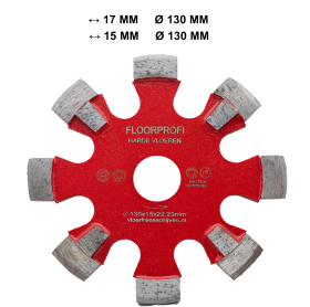 Diamond saw blade, tuck point, for cutting (milling) in extra hard floors